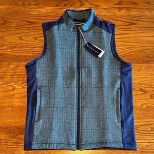 NEW⛳️Holderness & Bourne The Perry Laguna Herringbone Dry Luxe Performance Vest